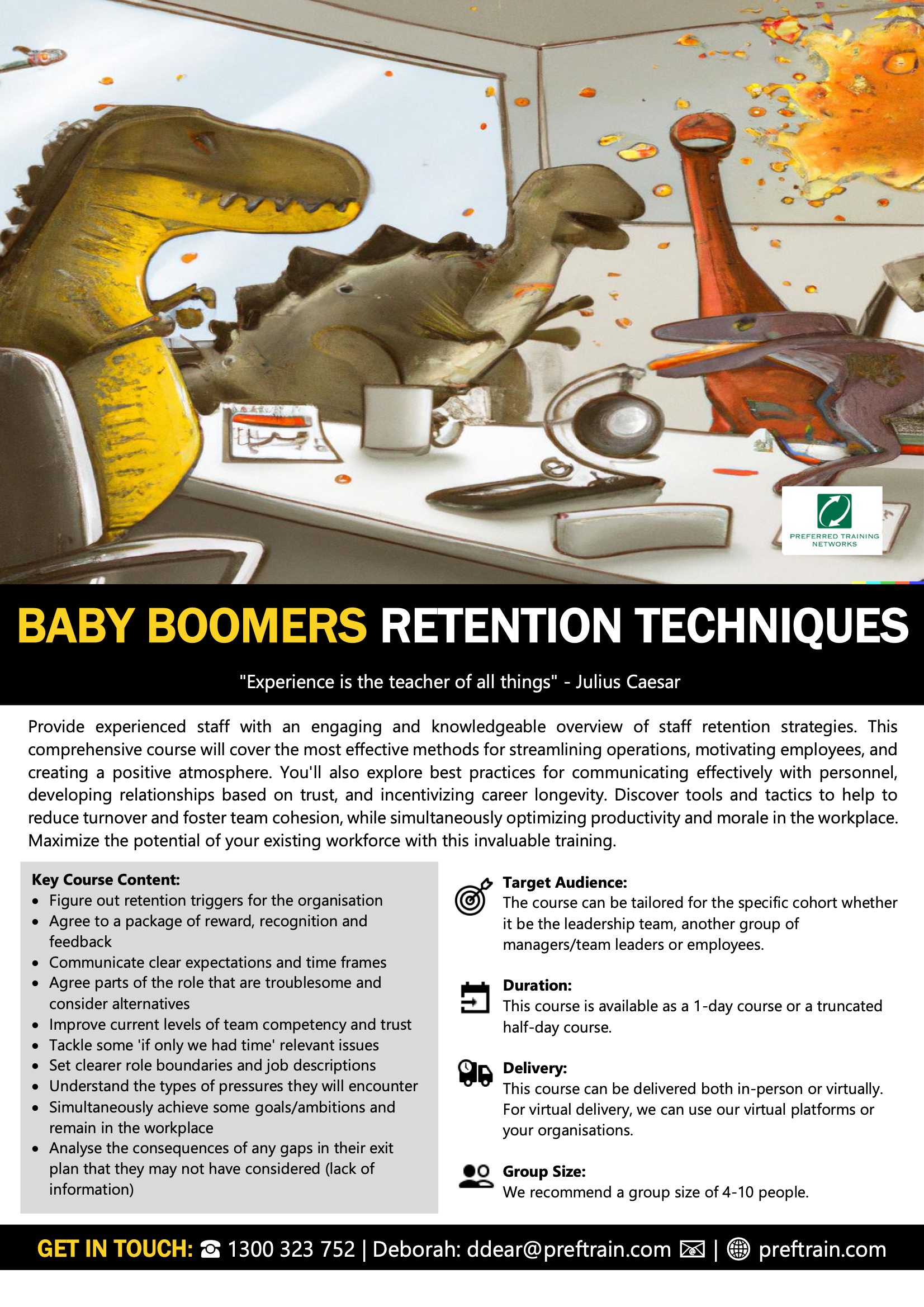 Baby Boomers Retention Techniques