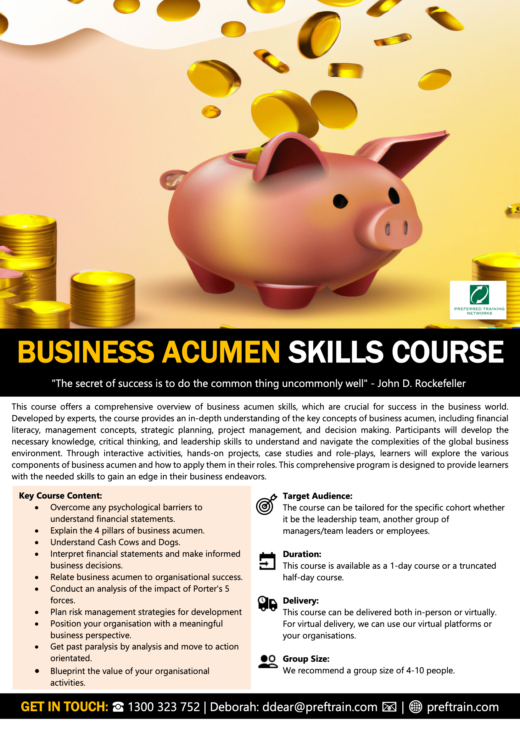 Business Acumen Skills Course