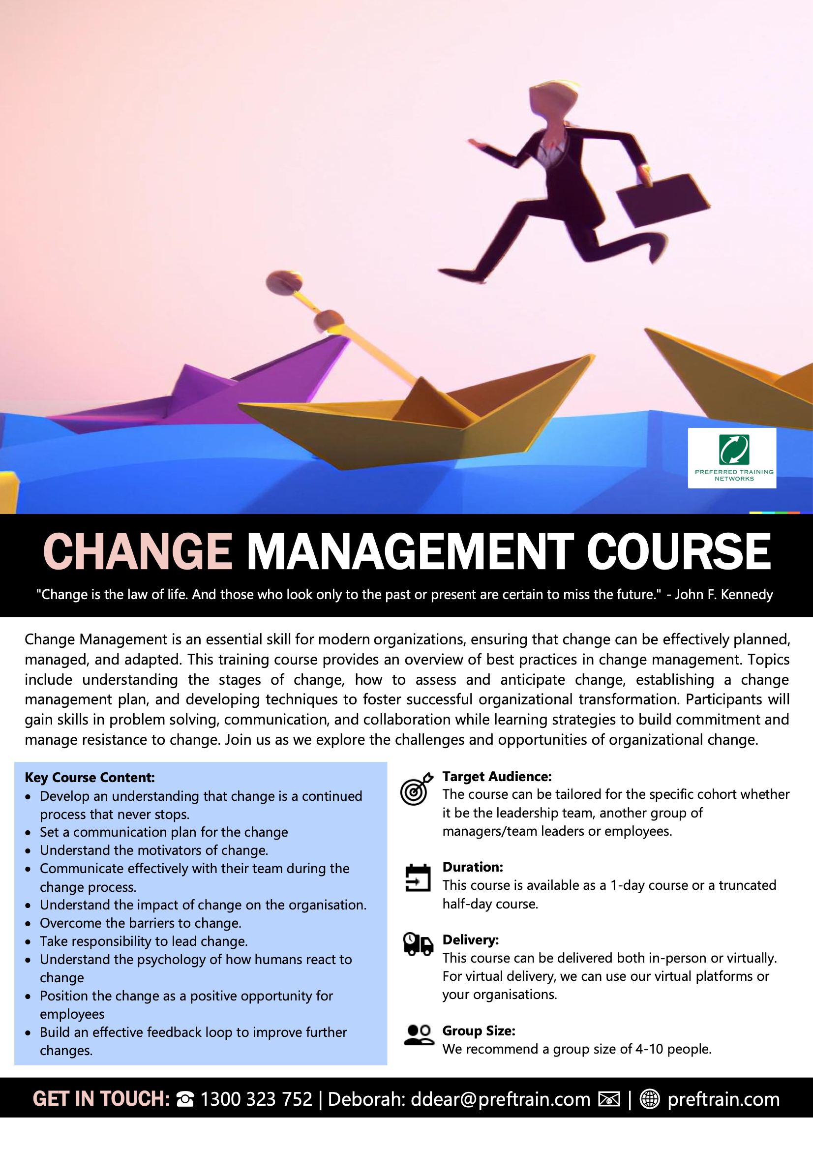 Change Management Training & Workshops