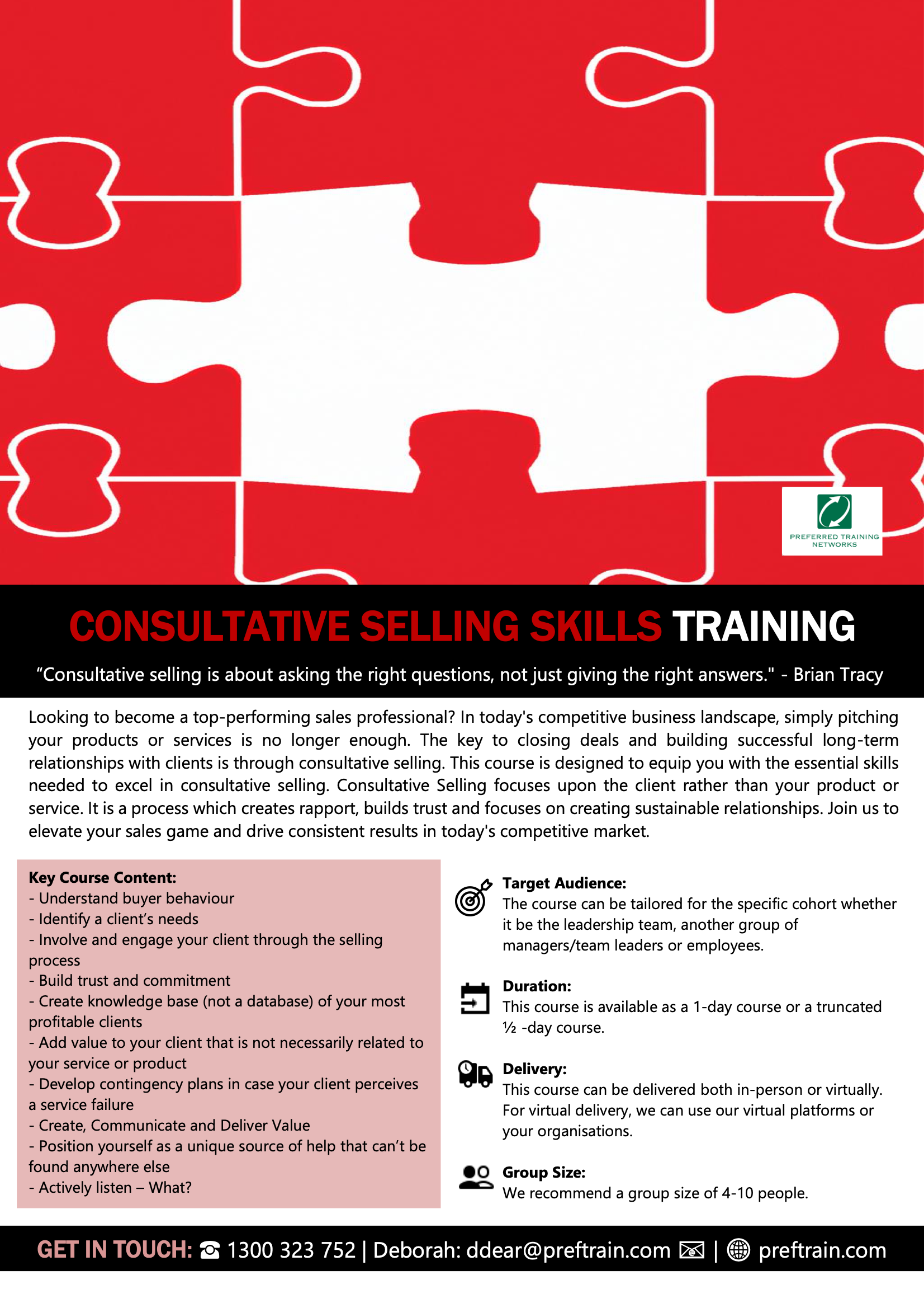 Consultative Selling Skills Training