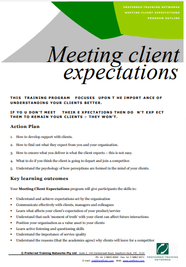 Managing Client Expectations