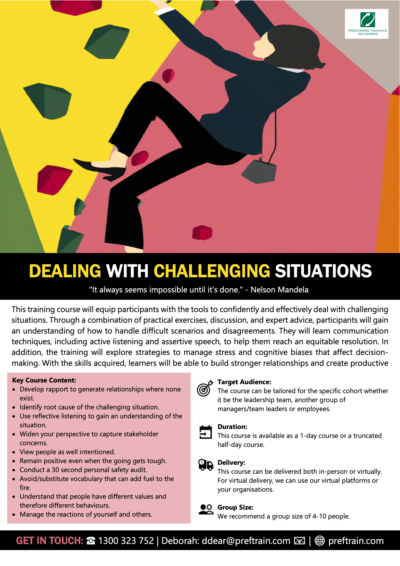 Dealing with Challenging Situations