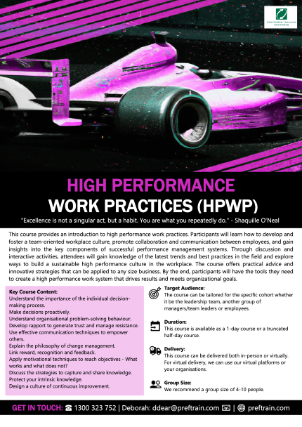 High Performance Work Practices (HPWP)