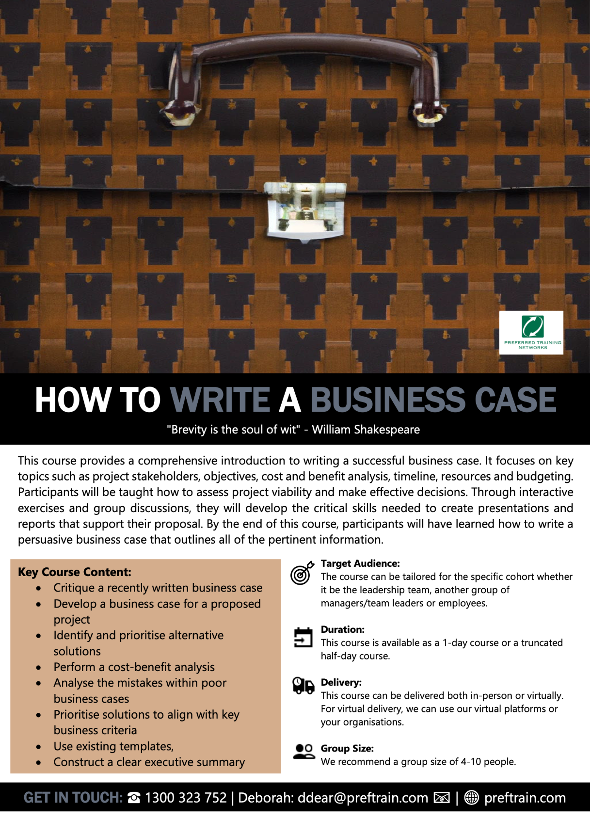 How to Write a Business Case