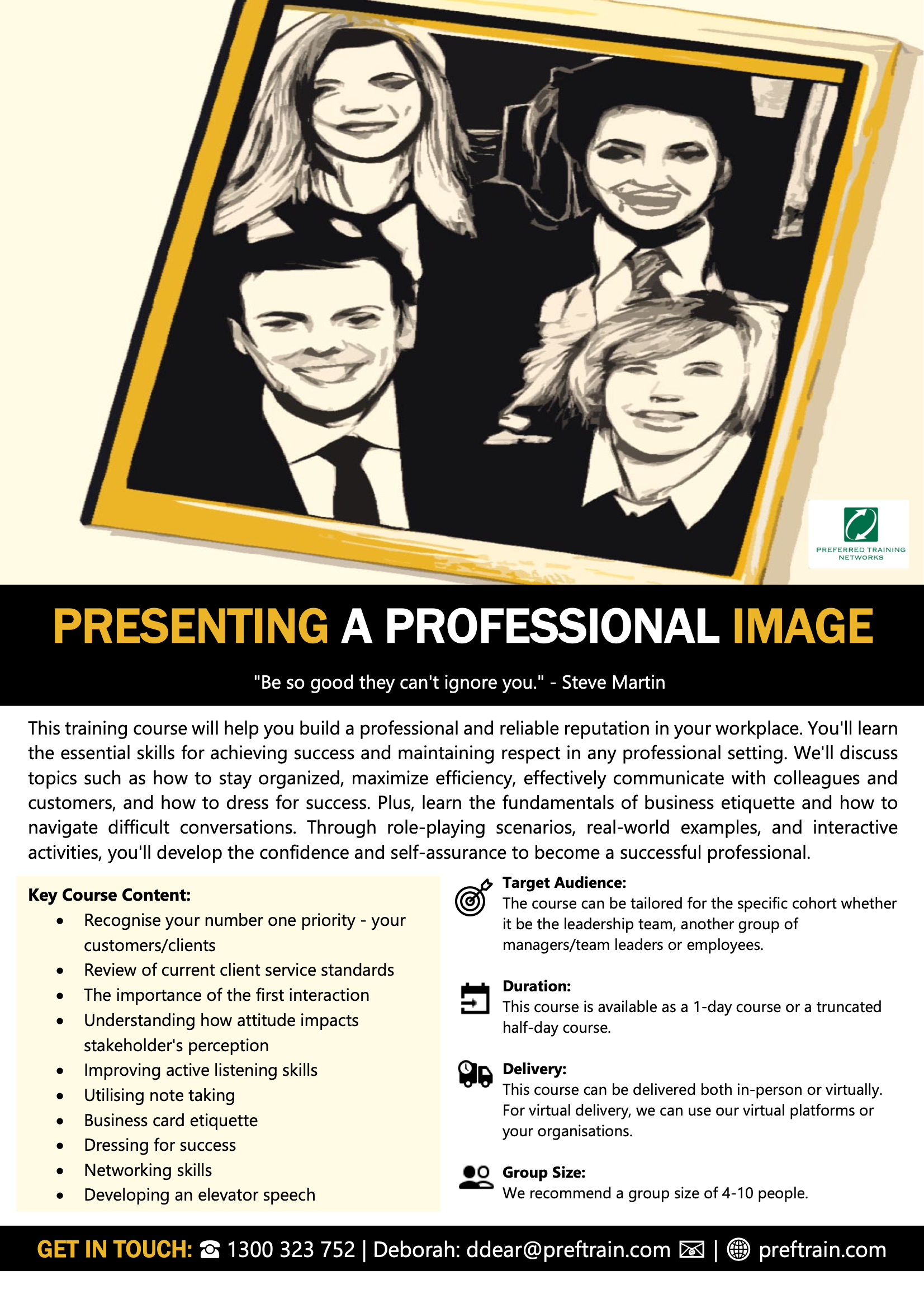 Presenting a Professional Image