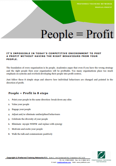 People = Profit