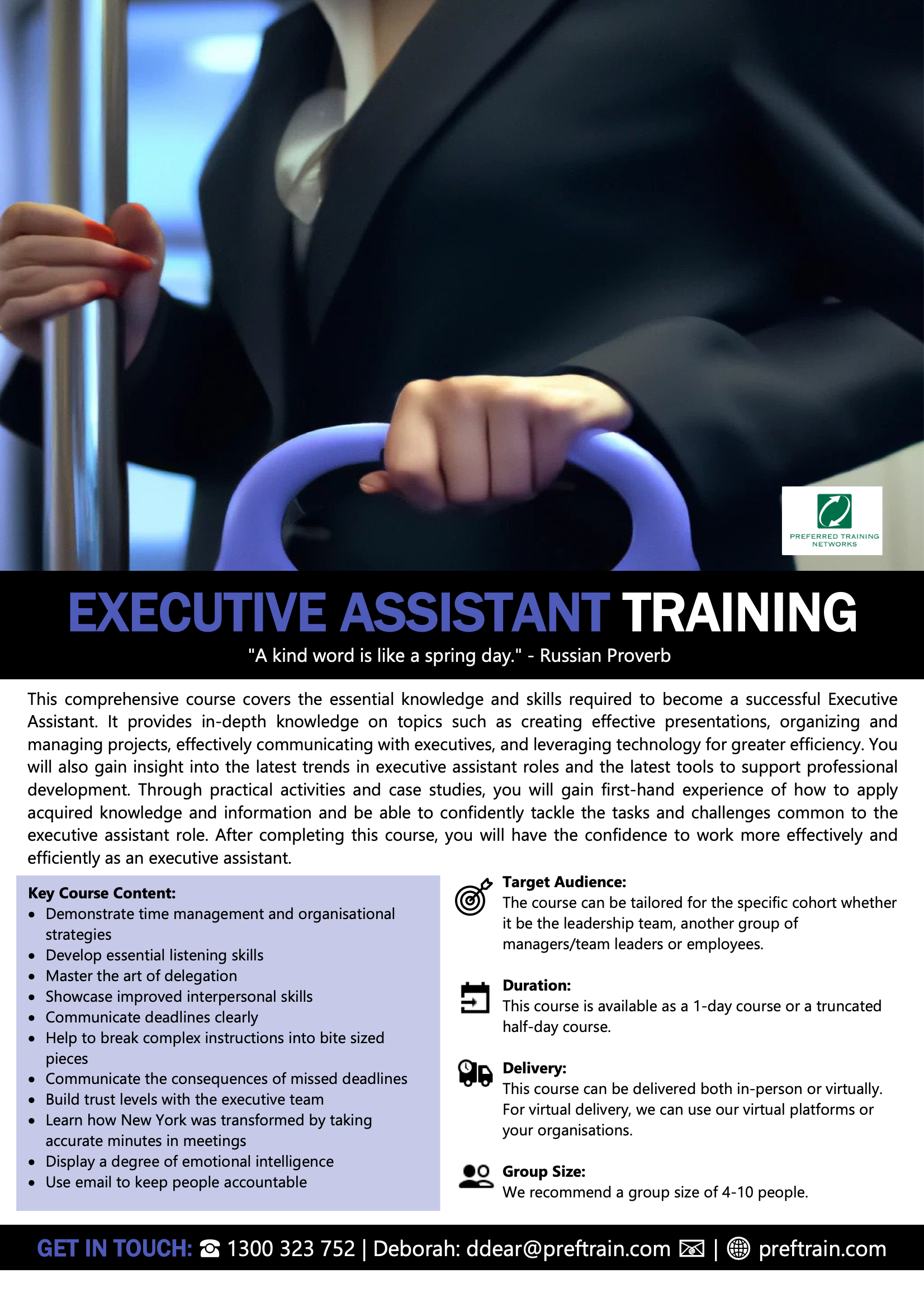 Executive Assistant Training
