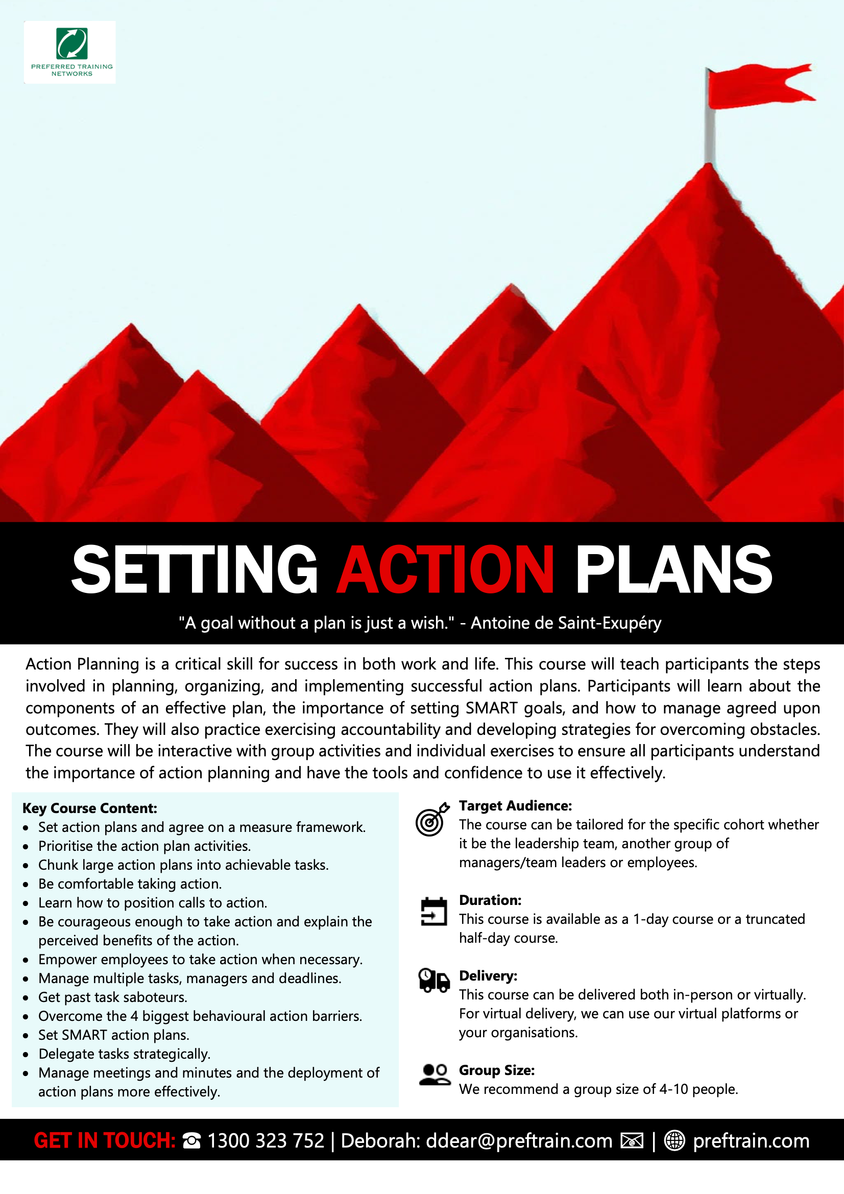 Setting Action Plans