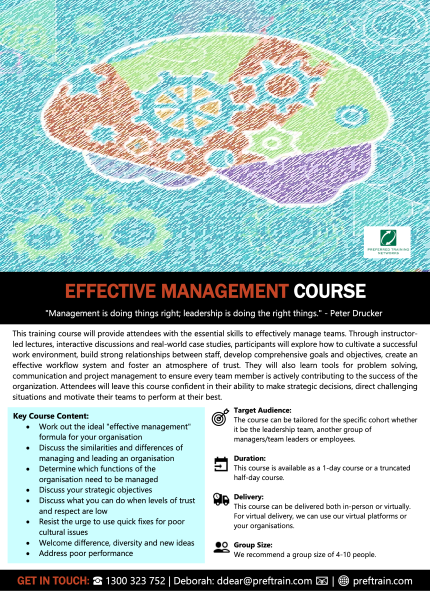 Effective Management Course