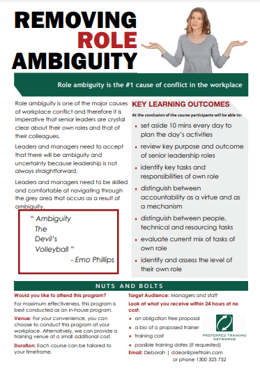 Removing Role Ambiguity
