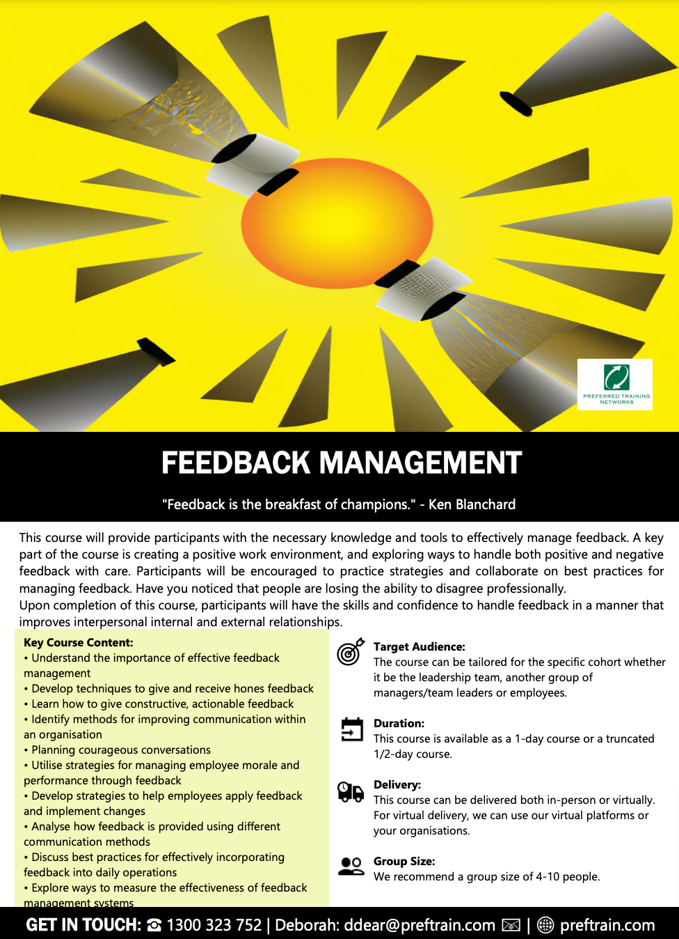 Feedback Management Training