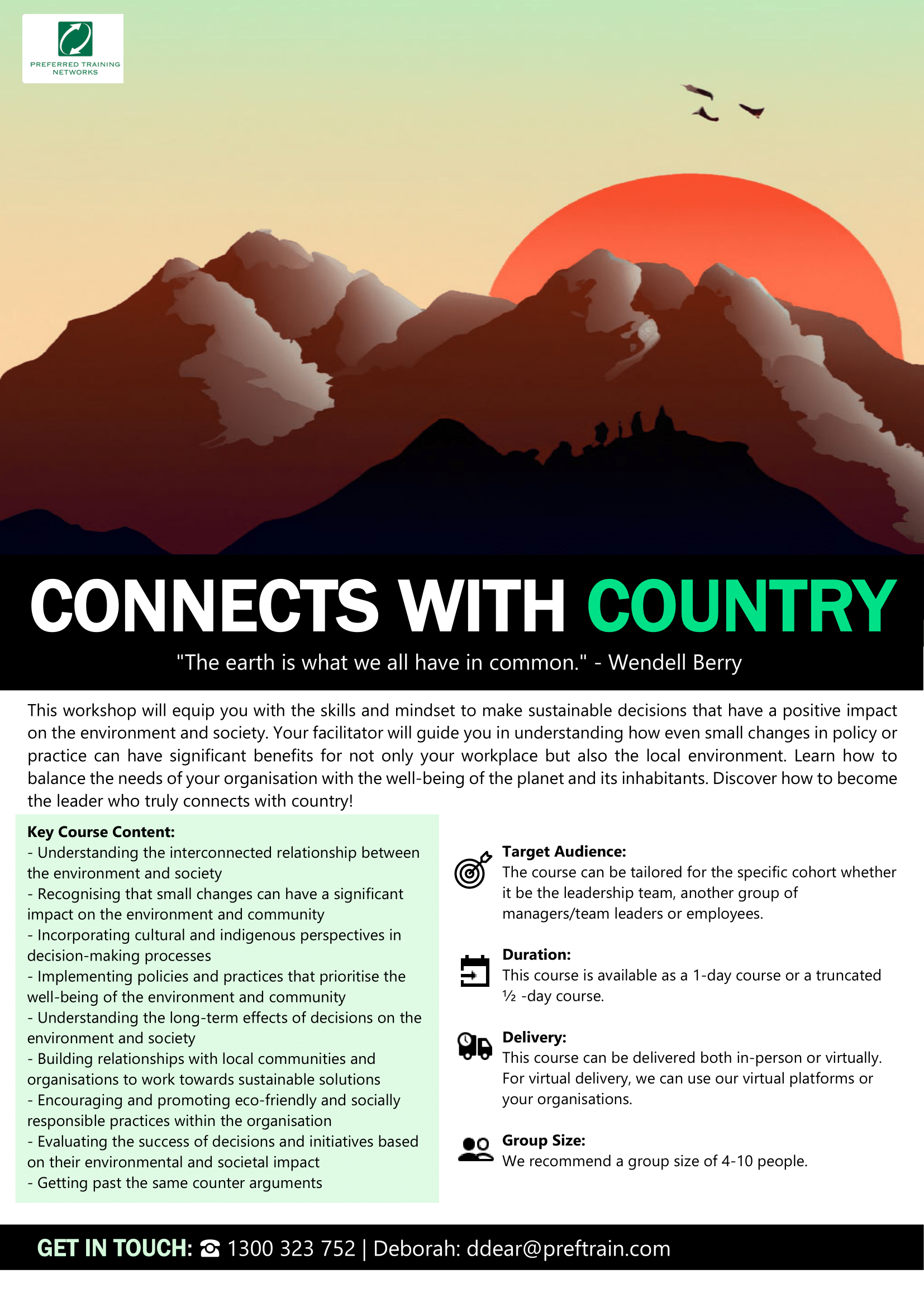 Connects with Country