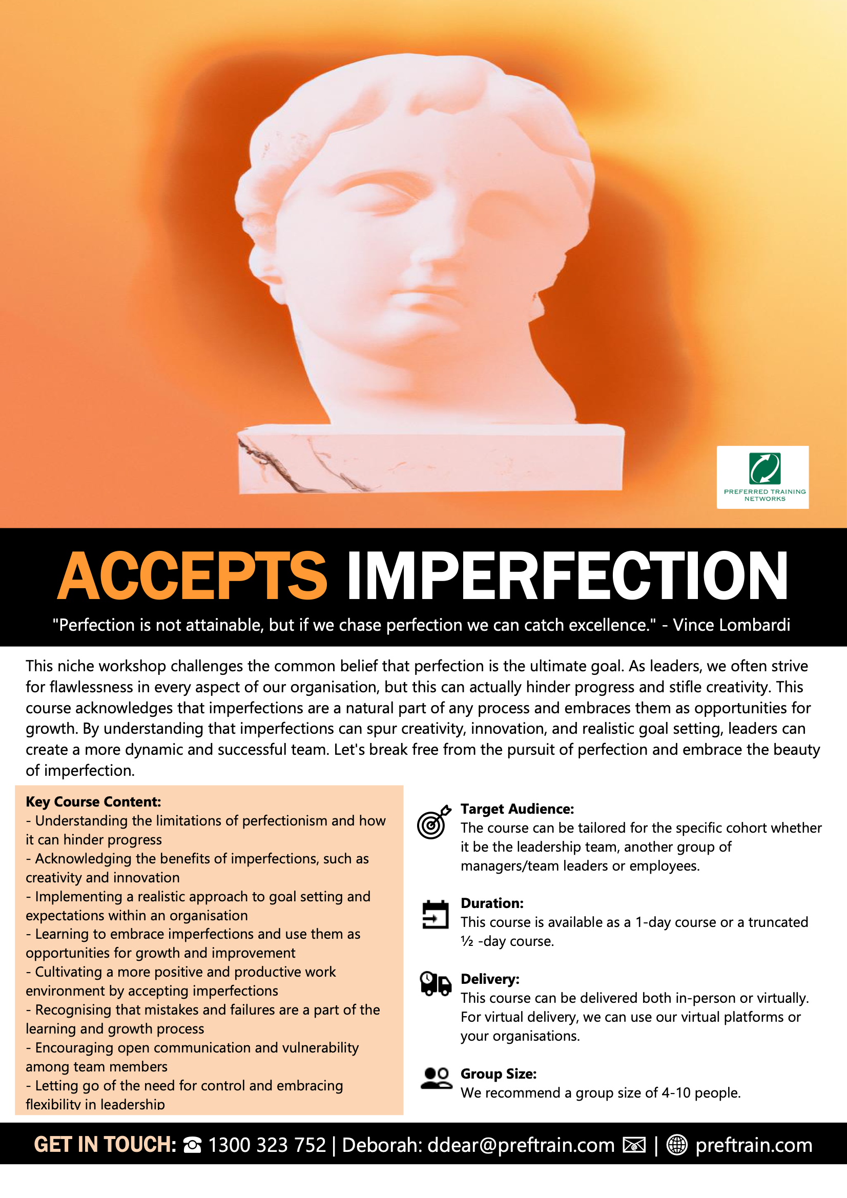 Accepts Imperfection