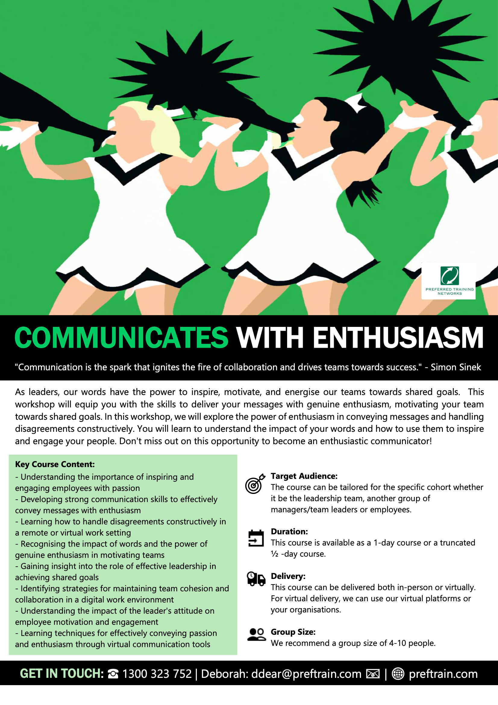 Communicates With Enthusiasm