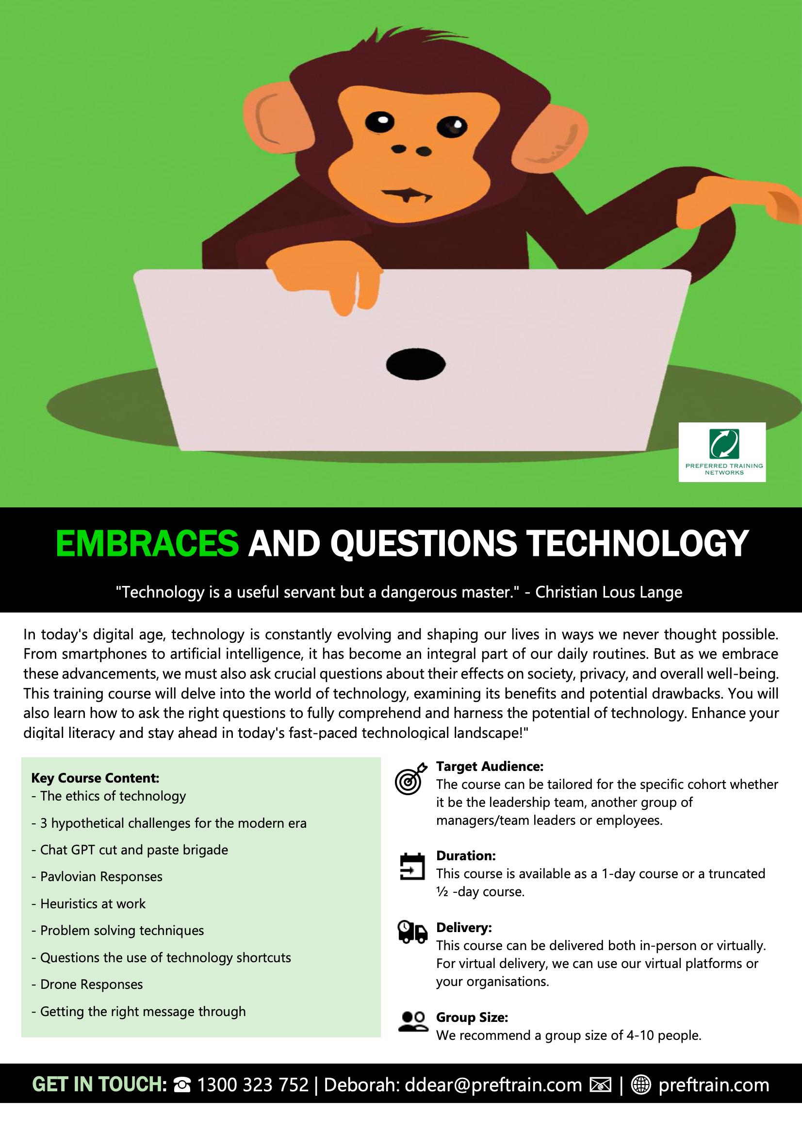Embraces and Questions Technology